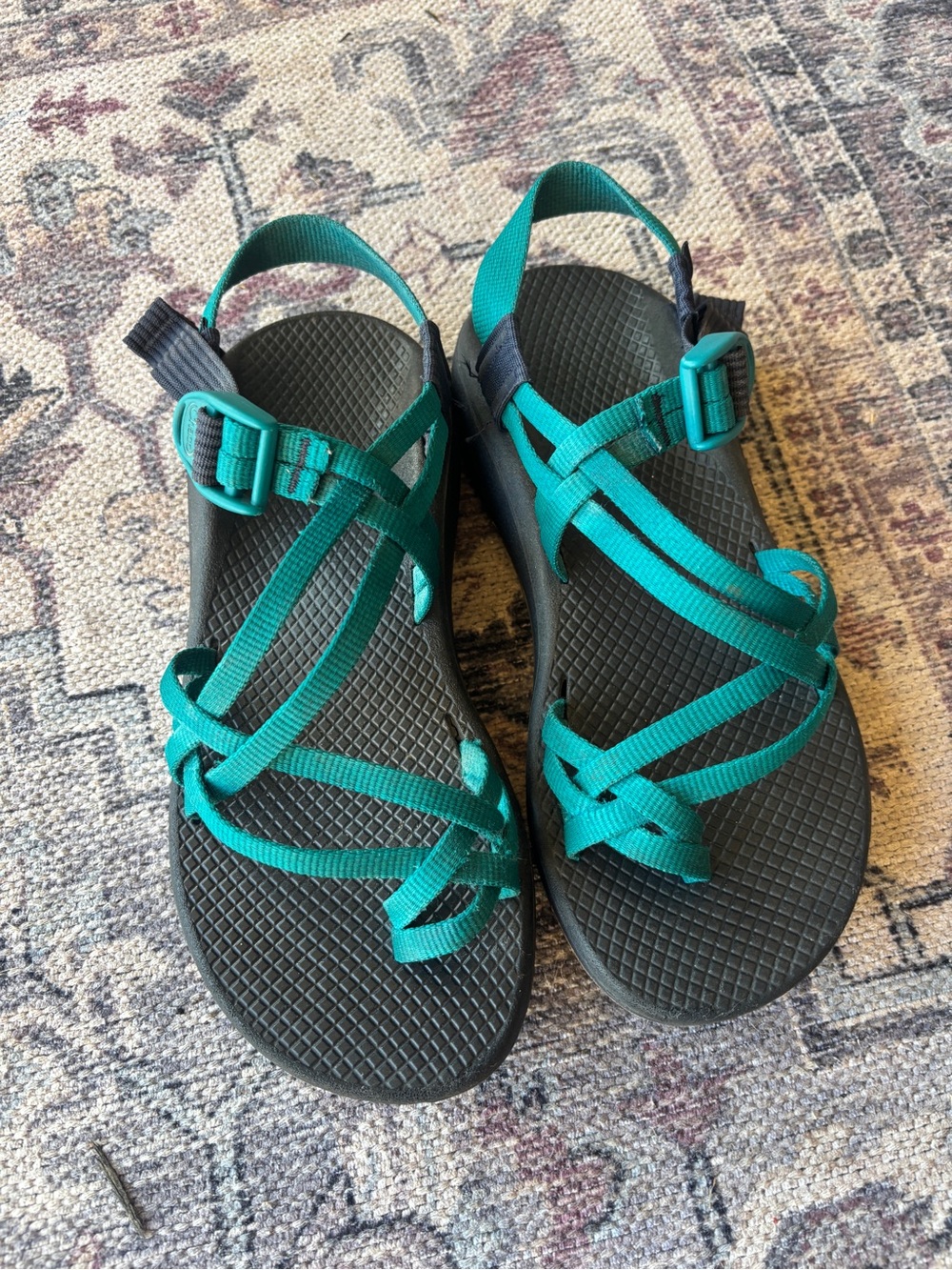 Chaco Teal Strappy Sport Sandals